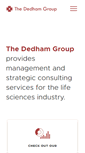Mobile Screenshot of dedhamgroup.com